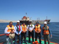 Bomberos de Mejillones participaron en simulacro de incendio en buque petrolero