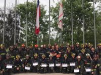 Instructores españoles impartieron curso de Ventilación Avanzada al Cuerpo de Bomberos de Santiago