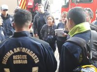 SNO recibió carpeta de acreditación del equipo USAR Bomberos de Antofagasta