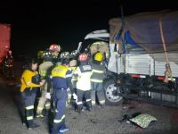 Bomberos de Pozo Almonte trabajaron en accidente en la Ruta 5