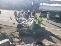 Volcamiento de alta energía movilizó a Bomberos de Pozo Almonte y Huara