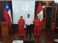 Bomberos de Arica imparte Curso PRIMAP a Bomberos del Perú