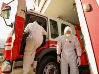 Donación para sanitizar unidades de bomberos de Iquique realizó empresa COMAR Limitada