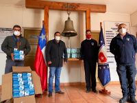 Empresa ISA Interchile realizó donación de mascarillas a Bomberos de la Región de Coquimbo
