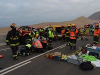 Colisión frontal movilizó a Bomberos de Iquique