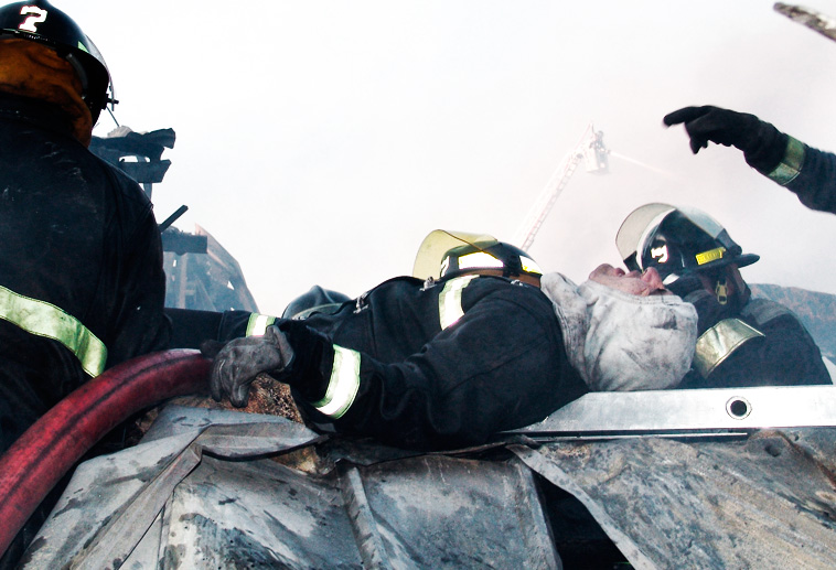 procedimiento bomberos accidentados